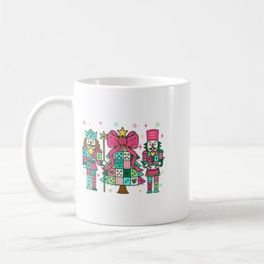 Mug Patchwork Nutcracker Arbre de Noël Nk Nk Nutcracke (Gauche)