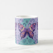 Mug Patchwork Papillon pourpre et Aqual (Centre)