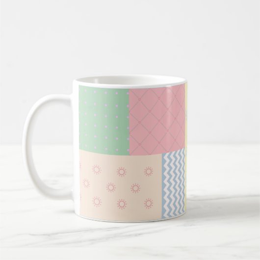 Mug Patchwork Pastel (Gauche)