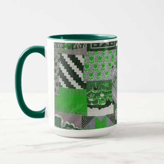 Mug Patchwork Quilt Musique en céramique (Gauche)