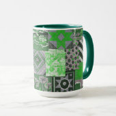 Mug Patchwork Quilt Musique en céramique (Devant droit)