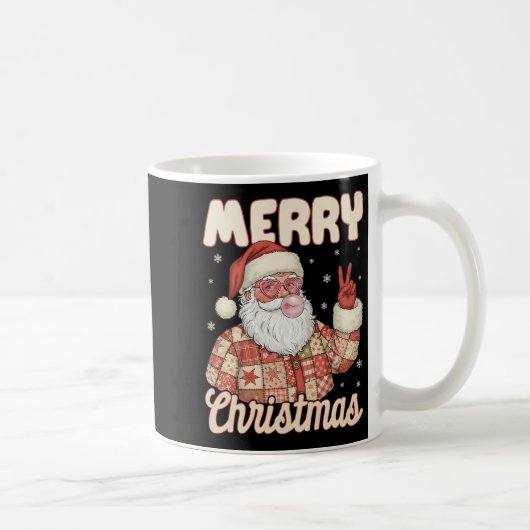 Mug Patchwork Santa Claus Xmas Merry Christmas Men Wom (Droite)