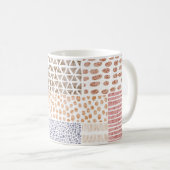 Mug Patchwork Style mignon Motif Doodé (Devant droit)
