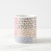 Mug Patchwork Style mignon Motif Doodé (Centre)