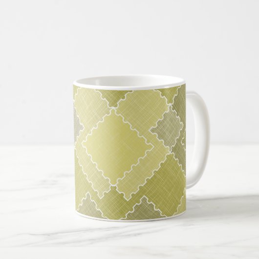Mug Patchwork texturé multicolore patches  (Devant droit)