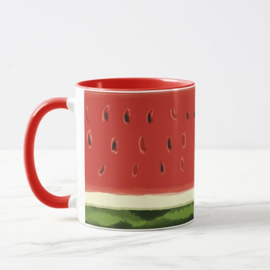 Mug Pâte de pastèque rouge vif (Gauche)