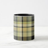 Mug Pâte de tartan jaune-brun. (Centre)