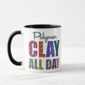 Mug Pâte Polymère Toute La Journée (Gauche)