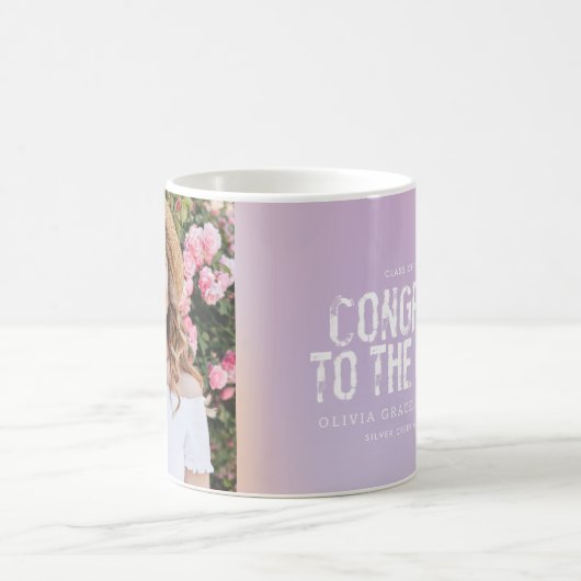 Mug Pâtel moderne typographie arc-en-ciel (Centre)