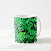 Mug Patern sans couture feuille tropicale (Devant droit)