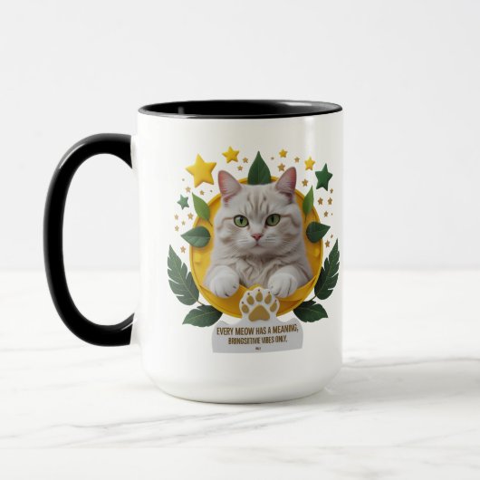 Mug Pâtes célestes - 15 oz de chats (Gauche)