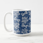 Mug Pâtes de chien et os Faux Lace Art Imprimer (Gauche)