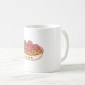 Mug Pâtes De Spaghetti Et De Boulettes De Viandes (Devant droit)