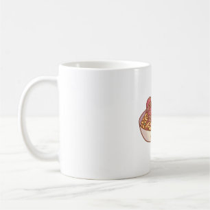 Mug Pâtes De Spaghetti Et De Boulettes De Viandes
