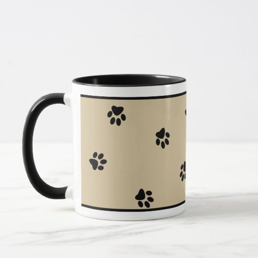 Mug Pâtes hors cote Chien Paw Hot Beverage Spécialité (Gauche)