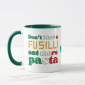 Mug Pâtes NE SOUFFLEZ PAS UN MONogramme D'Italie FUSIL (Gauche)