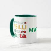 Mug Pâtes NE SOUFFLEZ PAS UN MONogramme D'Italie FUSIL (Devant gauche)