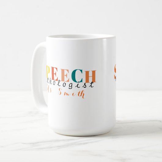 Mug Pathologiste de la parole enseignant de la parole (Devant gauche)