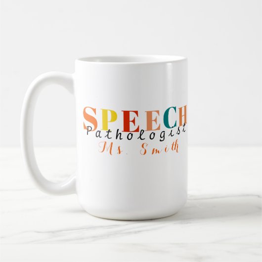 Mug Pathologiste de la parole enseignant de la parole (Gauche)