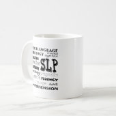 Mug Pathologiste de langue de la parole (Devant gauche)