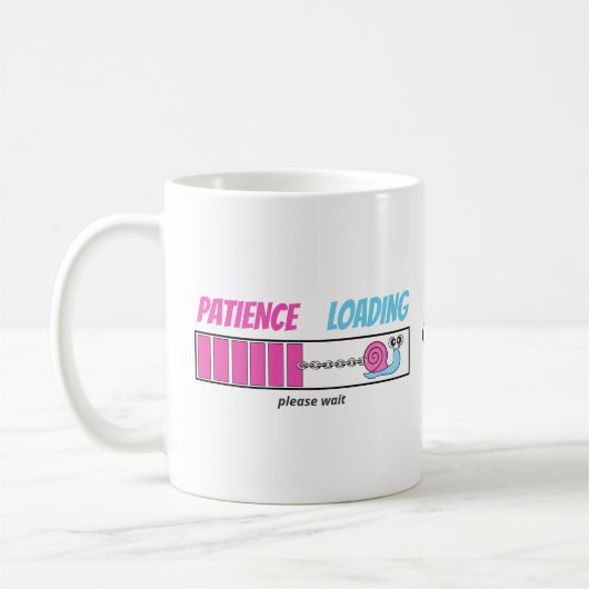 Mug Patience Chargement De L'Aiguille Fabriquer Votre  (Gauche)