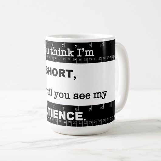 Mug Patience courte (Devant droit)