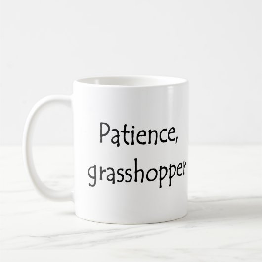 Mug patience, grasshopper (Gauche)