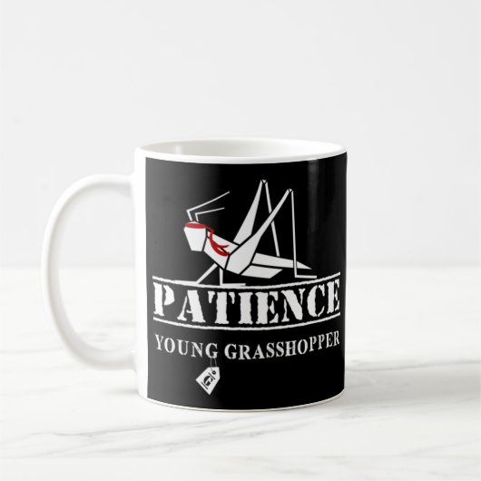 Mug Patience Jeune sauterelle ! (Gauche)