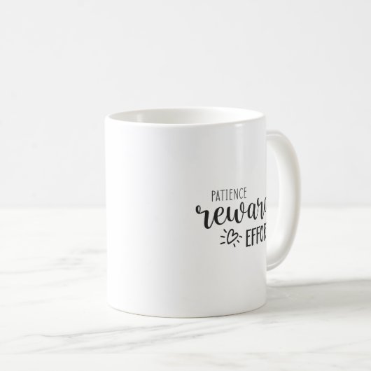 Mug Patience Récompense Effort, Réussite Hustle Gym (Devant droit)