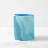 Mug Patina Blue Soft Glow Gradient Abstract (Centre)