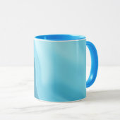 Mug Patina Blue Soft Glow Gradient Abstract (Devant droit)