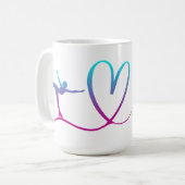 Mug patinage artistique filles "J'aime patiner" (Devant gauche)