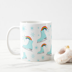 Mug Patinage artistique Patins arc-en-ciel Patins Glac