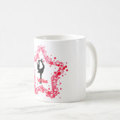 Mug Patinage artistique superbe de glace de fille (Devant droit)
