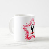 Mug Patinage artistique superbe de glace de fille (Devant gauche)