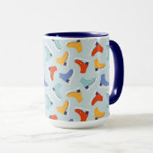 Mug Patinage de glace coloré Motif d'hiver (Devant droit)