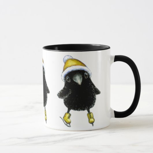 Mug Patinage de glace de corbeau de bébé (Droite)