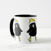 Mug Patinage de glace de corbeau de bébé (Devant gauche)