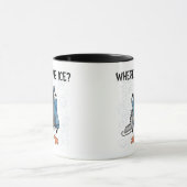 Mug Patinage de glace de pingouin (Centre)