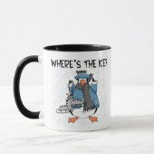 Mug Patinage de glace de pingouin (Gauche)