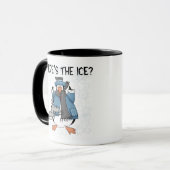 Mug Patinage de glace de pingouin (Devant gauche)