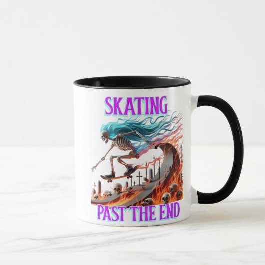 Mug Patinage Fière Squelette Un Tour Défiant La Mort (Droite)
