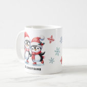 Mug Patinage sur glace Patinage sur glace Noël en fami (Devant gauche)