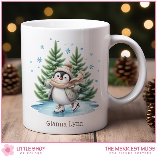 Mug Patinage sur glace Pingouin Personnalisé