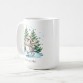 Mug Patinage sur glace Pingouin Personnalisé (Devant gauche)