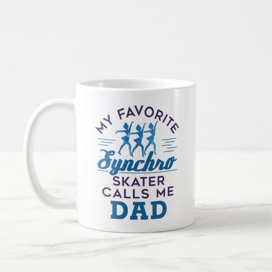 Mug Patinage synchronisé papa \Favorite Synchro Skater (Gauche)