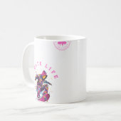 Mug Patinage Vie rose Sweat - shirt à capuche heureux  (Devant gauche)