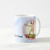 Mug Patineur Alien (Devant droit)