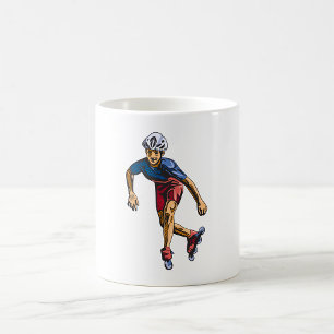 Mug Patineur en ligne Cool Rollerblading Rétro