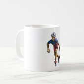 Mug Patineur en ligne Cool Rollerblading Rétro (Devant gauche)